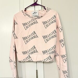 Hollister Women's Light Pink Logo Sweatshirt